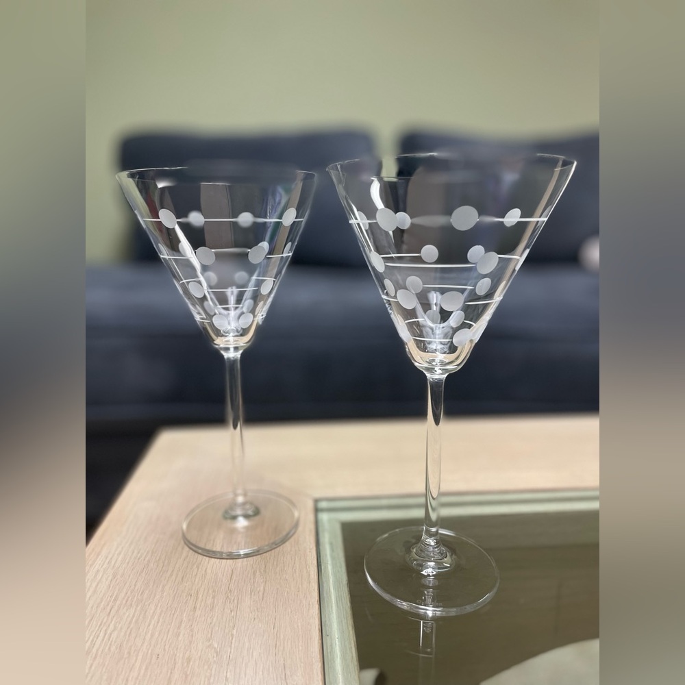 NWOT Set of 2 Lenox O2xygen Martini Glasses